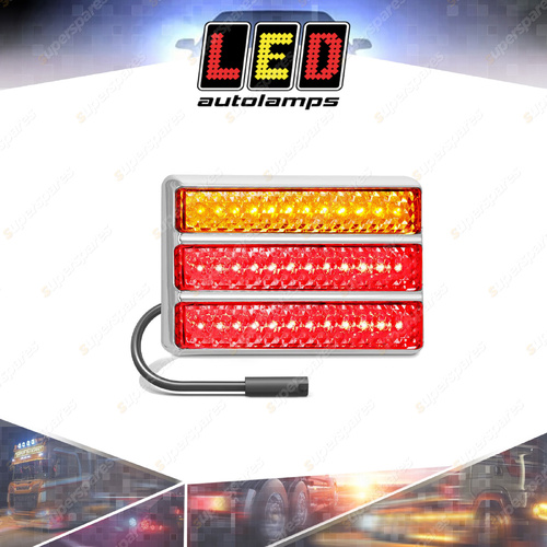 LED Autolamps Chrome Stop Tail Indicator Light 108 LED Lamp Right Side Hand Bulk