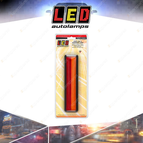 LED Autolamps Stop Tail Indicator Light Black Bracket 16 LED Lamp Blister