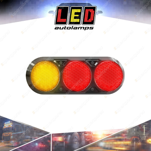 LED Autolamps Stop Tail Indicator Light 42 LED Lamp Black Bracket 12V Bulk