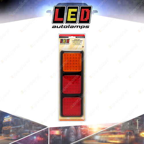 LED Autolamps Stop Tail Indicator Triple Light 108 LED Lamp 12-24V Blister