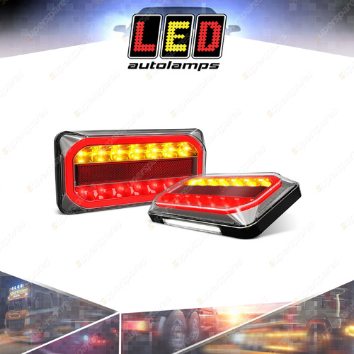 LED Autolamps Stop Tail Indicator Reflector Light 50 LED Lamp 40cm Cable Kit