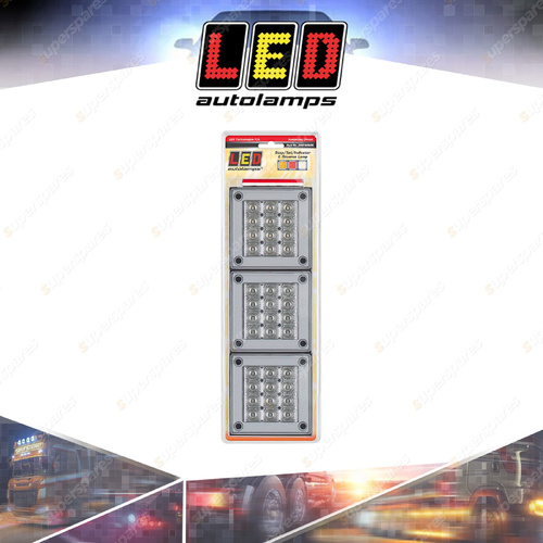 LED Autolamps Stop Tail Indicator Reverse Light Tinted Lens 12-24V Blister