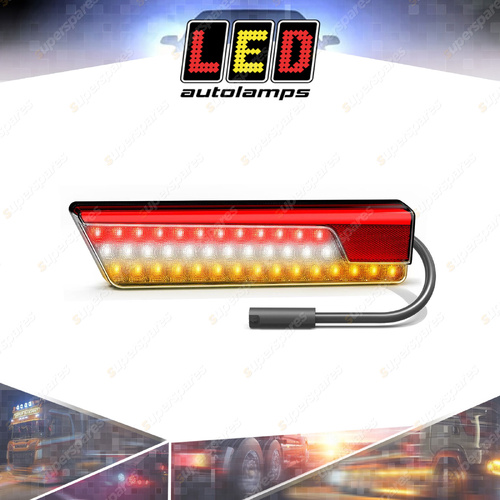 LED Autolamps Chrome RHS Stop Tail Reverse Reflector Light Sequential Ind Bulk