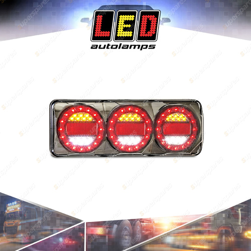 LED Autolamps Stop Tail Indicator Reverse Reflector Light Maxilamp 3 Lamps Box