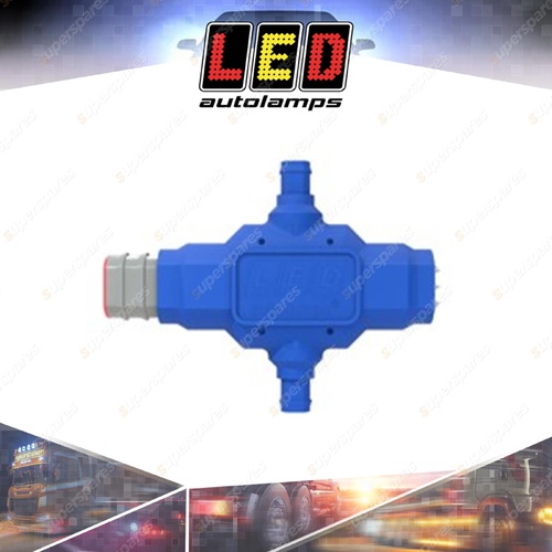 LED Autolamps Dual Brake Control or Accessory Splitter 7 Core Blue Plug