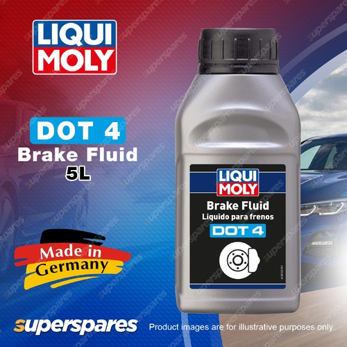 Liqui Moly Brake Fluid DOT4 5L Contain Inhibitors to Prevent Corrosion