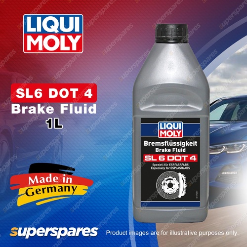 Liqui Moly Brake Fluid SL6 DOT4 1 Litre Outstanding Thermal Stability