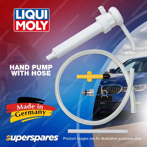 Liqui Moly Hand Pump with Hose - Plastic Pump Include Universal Hose & Adapter