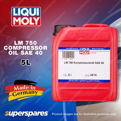 LIQUI MOLY LM 750 Compressor Oil SAE 40 High Self-ignition Temperature 5L