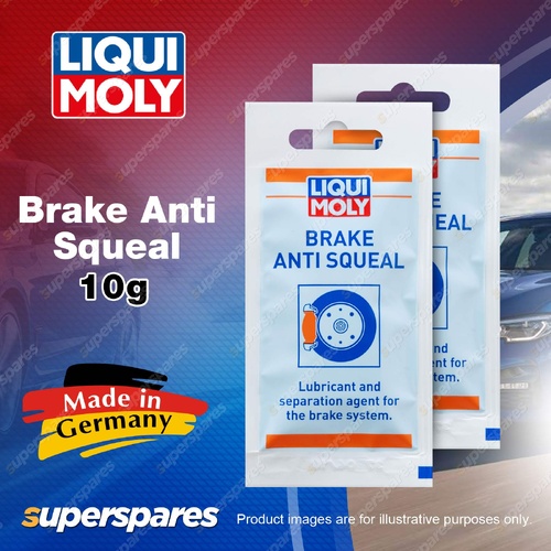 2x Liqui Moly Brake Anti Squeal 10g Lubricant Separation Agent for Brake System