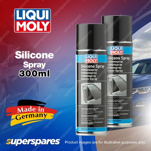 2 x Liqui Moly Silicone Spray 300ml - Eliminating Noise on Plastic Covering
