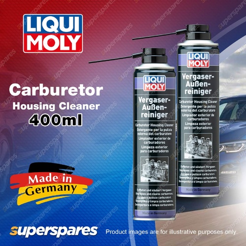 2 x Liqui Moly Carburetor Housing Cleaner 400ml Fast & Thoroughremoval of Grease