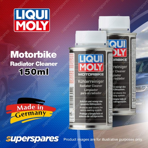 2 x Liqui Moly Motorbike Radiator Cleaner 150ml for Cleaning Cooling Circuits