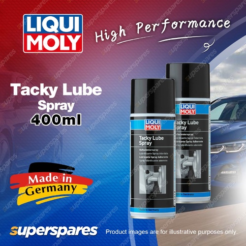 2 x Liqui Moly Tacky Lube Spray 400ml - Heat-Resistant & Adherent Lubricant