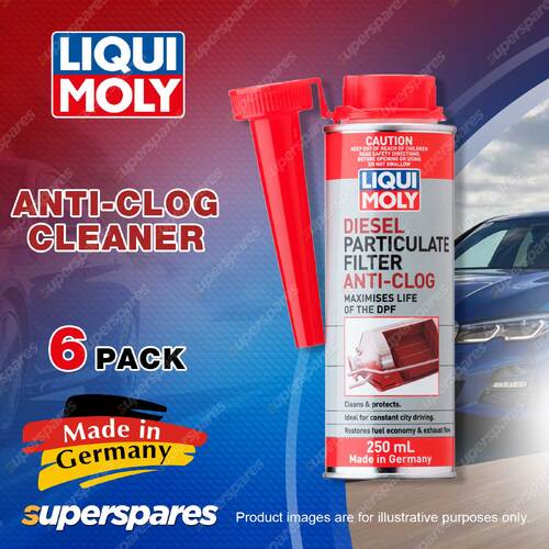 6x Liqui Moly Highly-Effective Diesel Particulate Filter Anti-Clog Cleaner 250ml