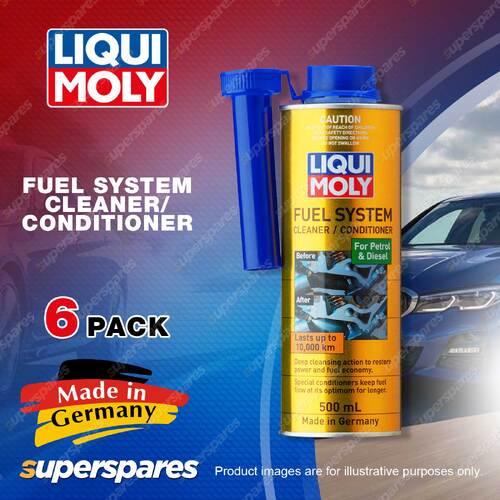 6 x Liqui Moly Fuel System Cleaner Conditioner 500ml for Petrol Diesel Engine