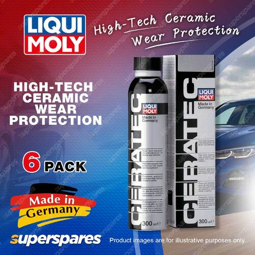 6 x Liqui Moly Cera Tec High-Tech Ceramic Wear Protection Oil 300ml
