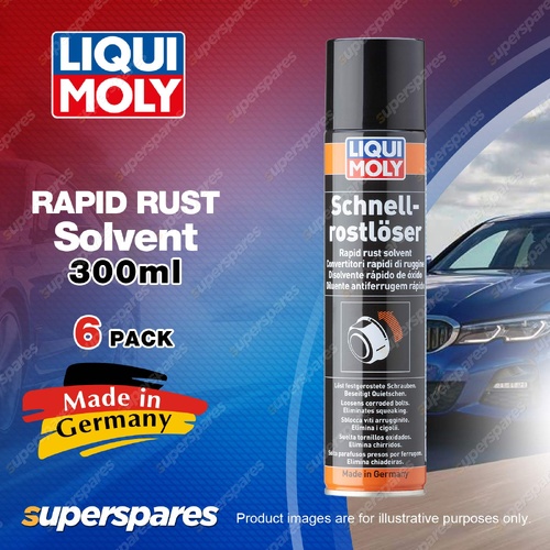 6 x Liqui Moly Rapid Rust Solvent 300ml - Infiltrates & Dissolves Rust