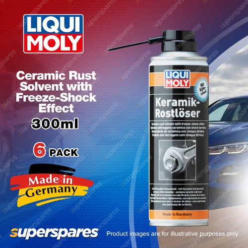 6 x Liqui Moly Ceramic Rust Solvent with Freeze-Shock Effect 300ml
