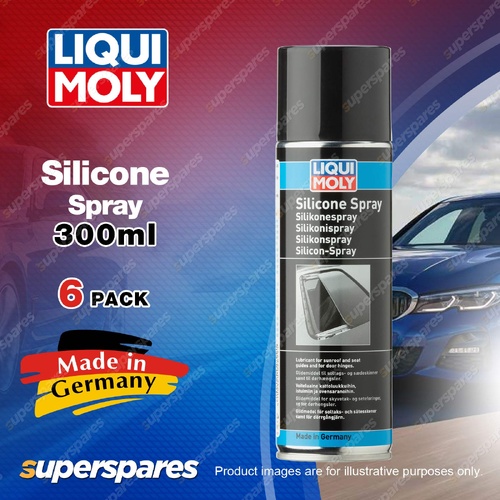 6 x Liqui Moly Silicone Spray 300ml - Eliminating Noise on Plastic Covering