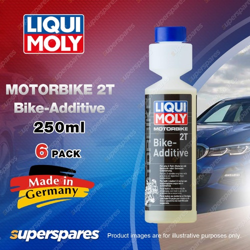 6 x Liqui Moly Motorbike 2T Fuel System Cleaner Bike-Additive 250ml