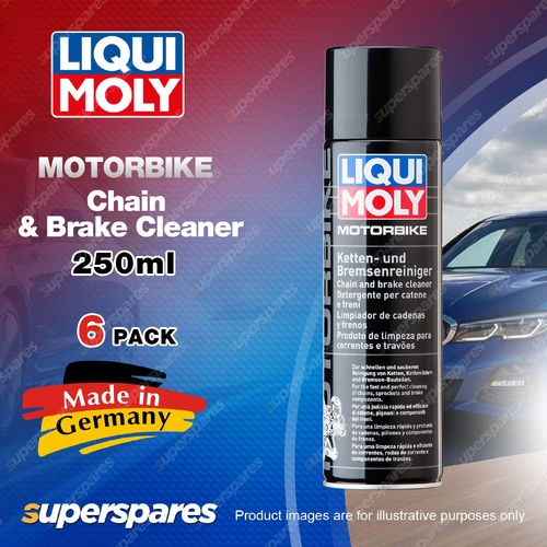6 x Liqui Moly Motorbike Chain & Brake Cleaner 500ml - Rapid Efficient Cleaning