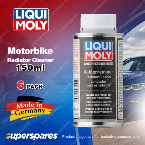 6 x Liqui Moly Motorbike Radiator Cleaner 150ml for Cleaning Cooling Circuits
