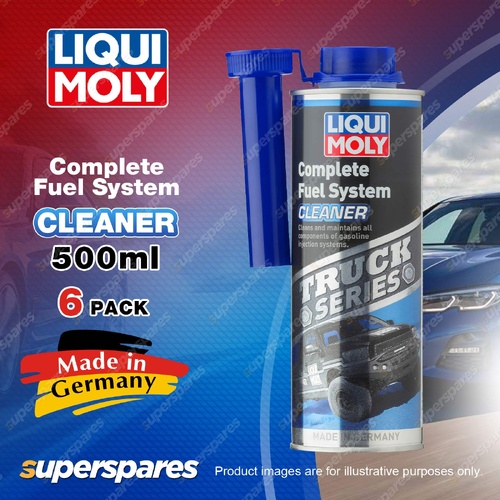 6 x Liqui Moly Truck Ser Complete Fuel System Cleaner 500ml for Gasoline Engines