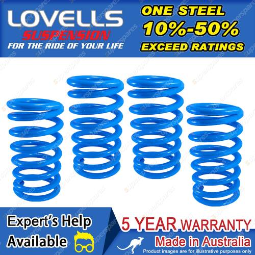 Front + Rear Raised Coil Springs for Ford Everest Wagon 01/15-7/18
