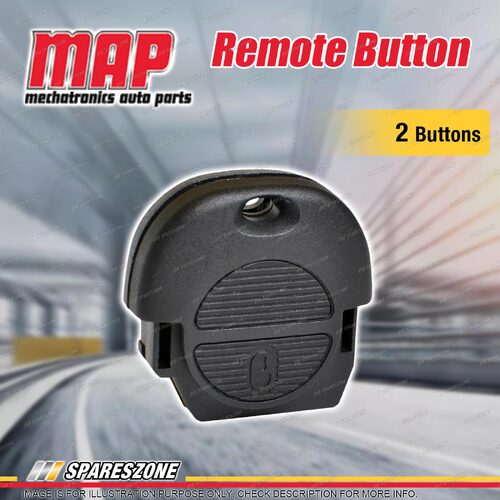 MAP 2 Button Car Remote Button & Top Shell Replacement for Nissan