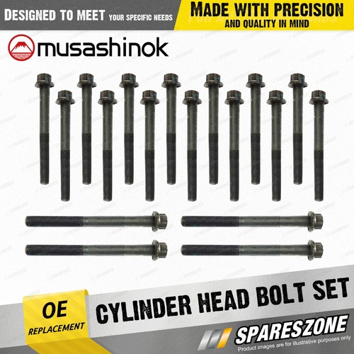 Cylinder Head Bolt Set for MITSUBISHI PAJERO NJ NK NL NM MK 4Cyl 2.8L