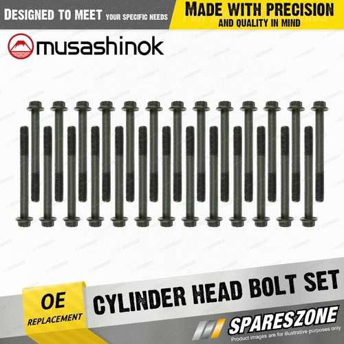 Cylinder Head Bolt Set for NISSAN CIVILIAN W40 W41 PATROL GQ Y60 GU Y61 6Cyl