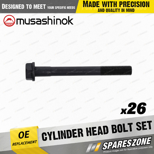 Cylinder Head Bolt Set for Toyota Landcruiser HJ 47 50 60 75 Dyna 4.0L 80-90