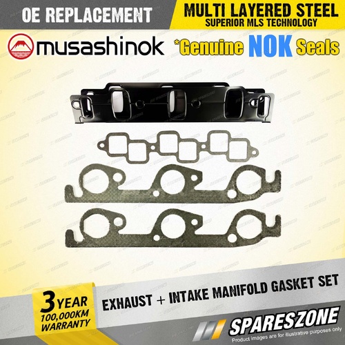 Exhaust + Intake Manifold Gasket for Chrysler Voyager LX RG SE GS 3.3L V6 12V