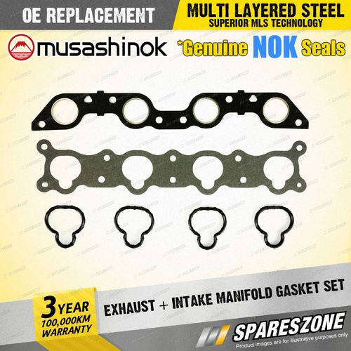 Exhaust + Intake Manifold Gasket Set for Chrysler Neon JA JB 2.0L I4 16V 96-02
