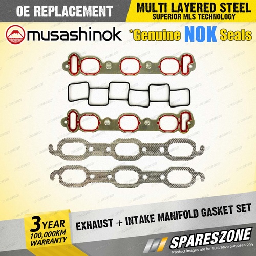 Exhaust + Intake Manifold Gasket Set for Chrysler 300C 3.5L V6 24V EGG 05-12