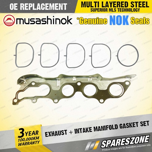Exhaust + Intake Manifold Gasket for Ford Escape ZB ZC ZD Mondeo MA MB MC 2.3L