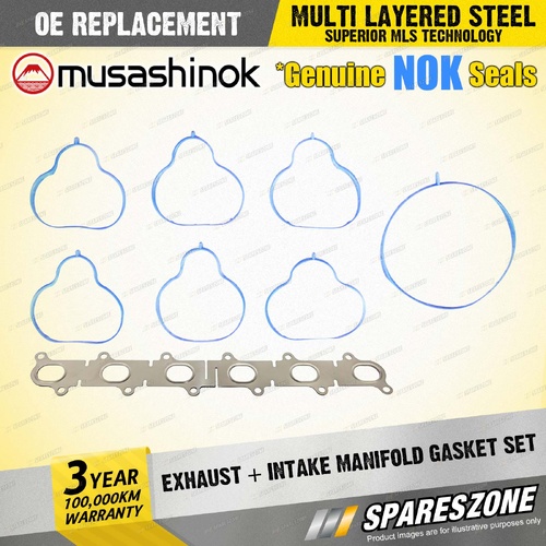 Exhaust + Intake Manifold Gasket Set for Ford Falcon FG 4.0L I6 24V 2008-2014