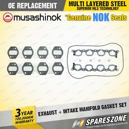 Exhaust + Intake Manifold Gasket Set for Ford Falcon BA BF FG 5.4L V8 32V 03-11