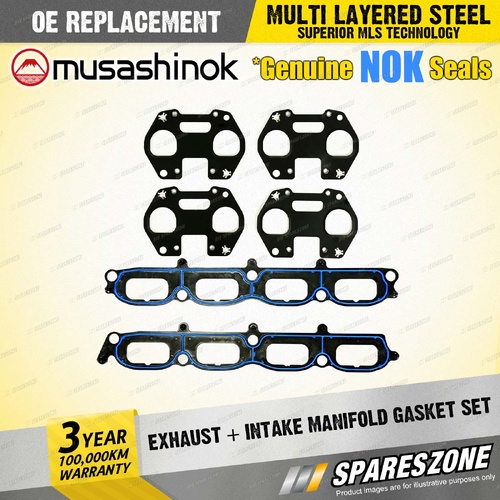 Exhaust+Intake Manifold Gasket for Ford Fairlane Fairmont Falcon LTD BA V8 24V