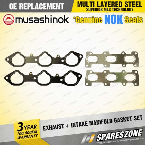 Exhaust + Intake Manifold Gasket for Holden Rodeo RA TF Frontera MX Jackaroo