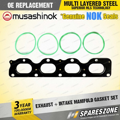 Exhaust + Intake Manifold Gasket Set for Holden Astra AH Cruze JG JH 1.8L 07-On