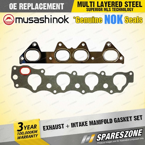 Exhaust + Intake Manifold Gasket for Honda Accord CD CE CG CK Odyssey RA I4 16V