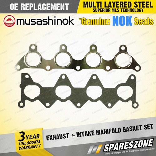 Exhaust + Intake Manifold Gasket for Hyundai Accent MC Excel X3 Getz TB 97-10