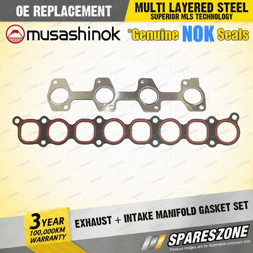 Exhaust + Intake Manifold Gasket for Hyundai H1 iLoad iMAX TQ 2.5L I4 16V 07-12