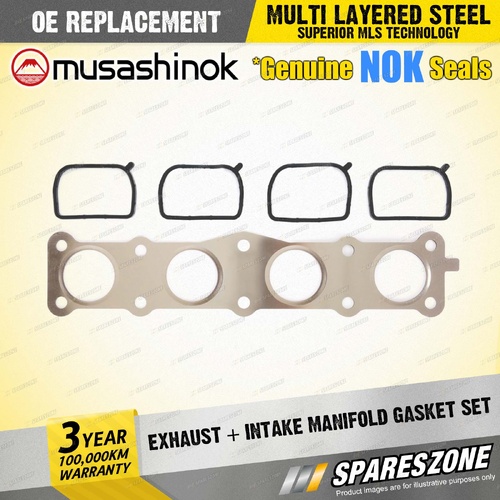 Exhaust + Intake Manifold Gasket Set for Hyundai i45 YF iX35 LM 2.0L 2.4L 10-13