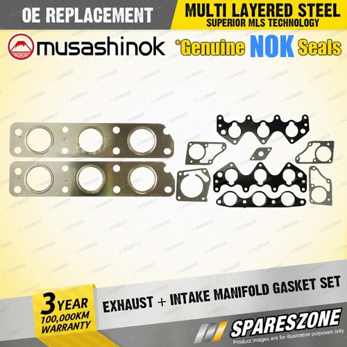 Exhaust + Intake Manifold Gasket Set for Kia Carnival KV11 2.5L V6 24V K5 99-07
