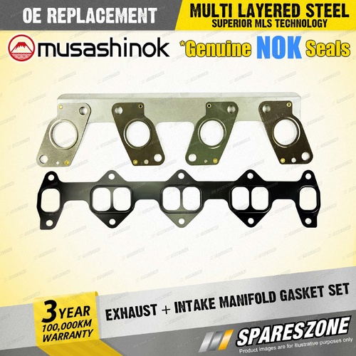 Exhaust + Intake Manifold Gasket for Mazda B2500 UF UN E2500 T2500 2.5L 96-06