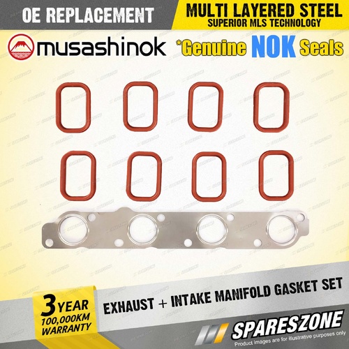 Exhaust + Intake Manifold Gasket Set for Mazda BT-50 UP UR 2.2L I4 16V 2011-On