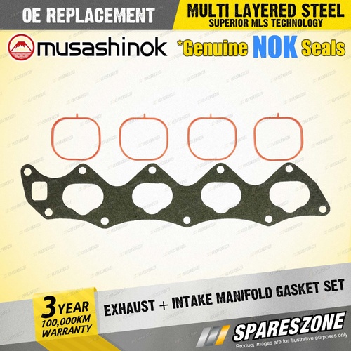 Exhaust + Intake Manifold Gasket Set for Mazda 3 BL 6 GH CX-7 ER ER5 2.5L 08-14